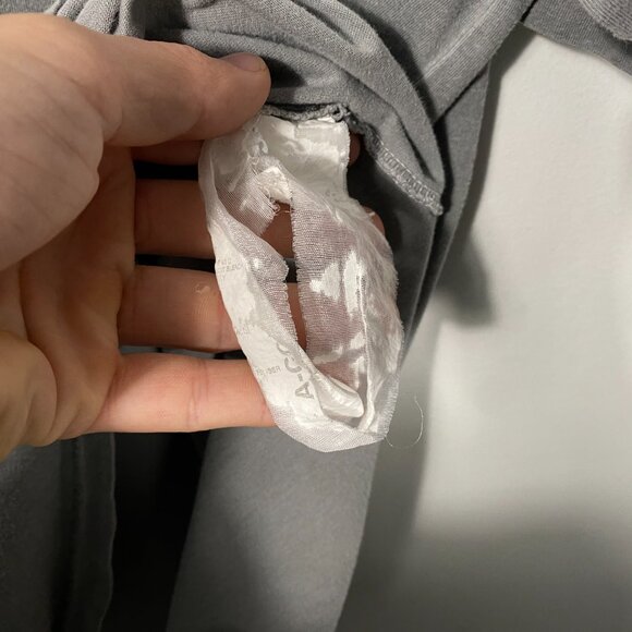 A Cold Wall* Acid Wash Bracket Logo Slate 4 Gray T-shirt Men's size XL - Picture 6 of 10